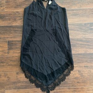 Michelle Mason Black Silk dress sz 2